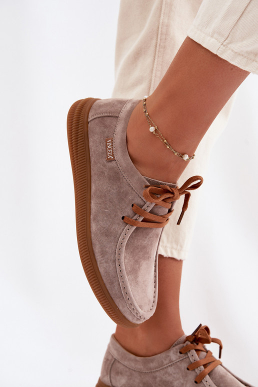 schoenenOpturalnego van suèdeu Vinceza 95391 beige