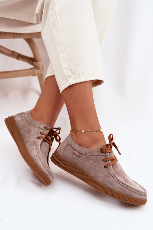 schoenenOpturalnego van suèdeu Vinceza 95391 beige