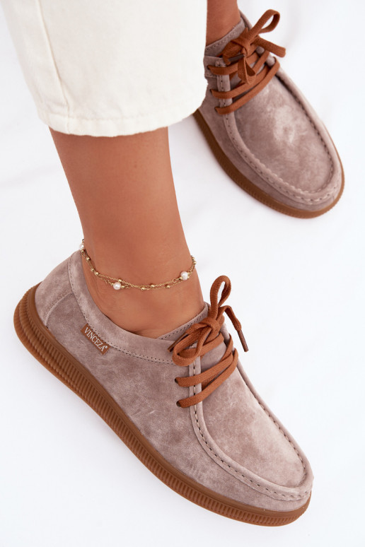 schoenenOpturalnego van suèdeu Vinceza 95391 beige