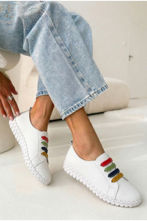 Peau chaussures Féminin Vinceza 95376 couleur blanche