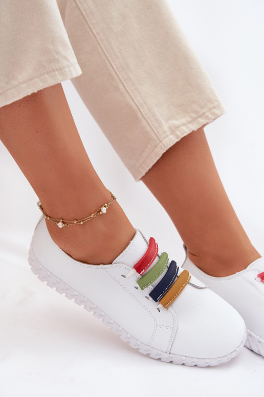 Peau chaussures Féminin Vinceza 95376 couleur blanche