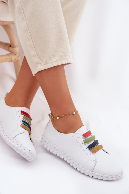 Peau chaussures Féminin Vinceza 95376 couleur blanche