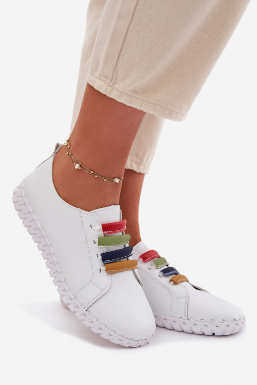 Peau chaussures Féminin Vinceza 95376 couleur blanche