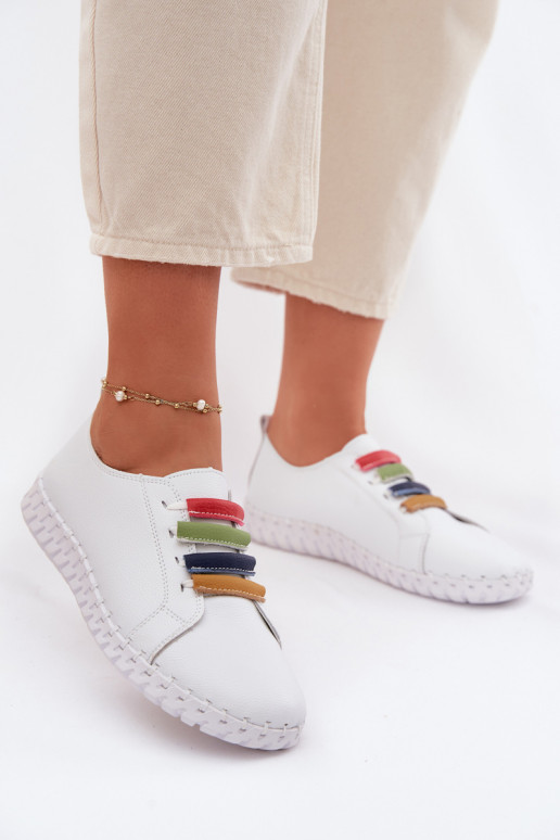 Peau chaussures Féminin Vinceza 95376 couleur blanche