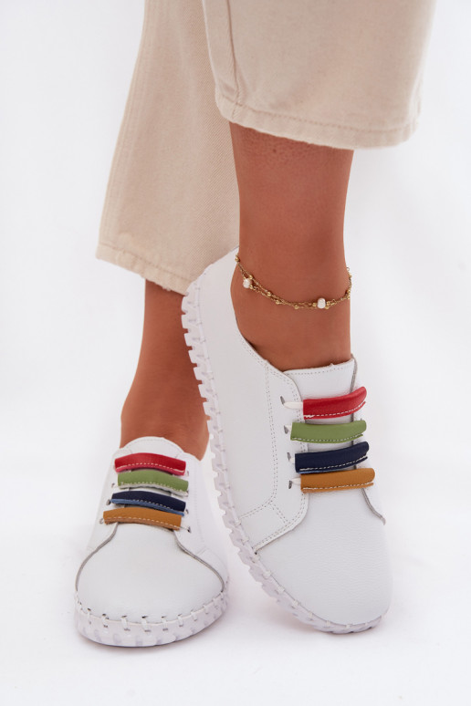 Peau chaussures Féminin Vinceza 95376 couleur blanche