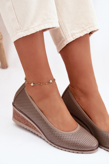 schoenen Dames met platform Vinceza 58629 beige