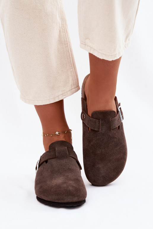 Damenhausschuhe VerstopfungenErmöglichtturalnego aus INildlederu Vinceza 101332 CzekoladoZue