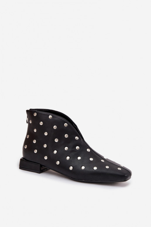 Bottes pour femmes Activé Subtilm Obcasie Ze couleur argentm Zdobieniem couleur noire Rosalind