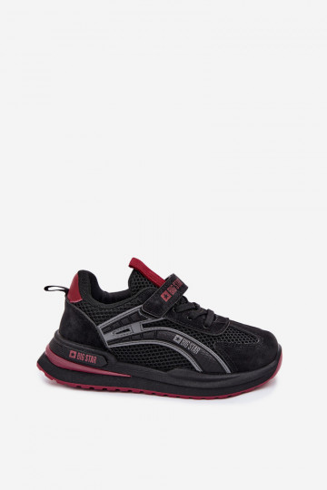Kindersneakers Big Star TT374152 HI-POLY SYSTEM in zwart en bordeaux 2