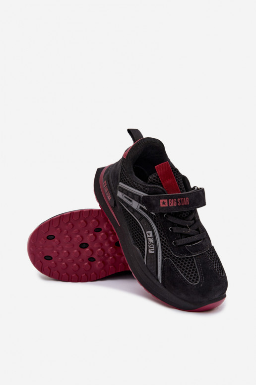 schoenen Kindersneakers Big Star TT374152 HI-POLY SYSTEM ZInart en-bordeaux