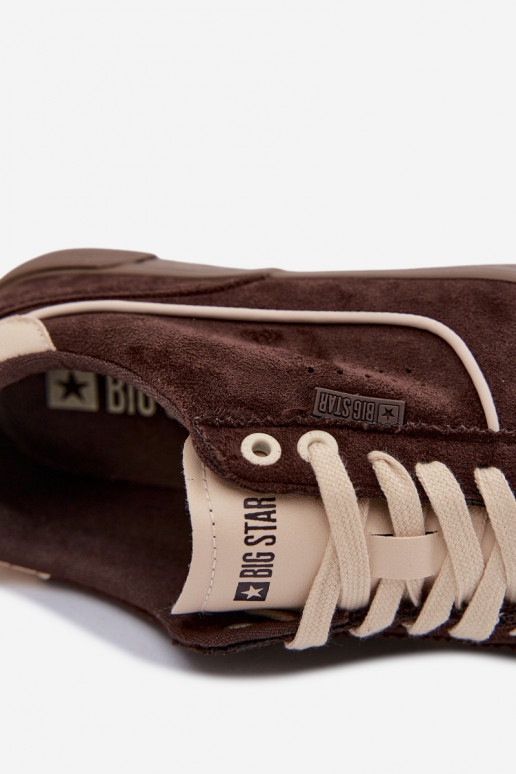 Chaussures modèle baskets pour hommes Big Star TT174092 CzekoladoÀe