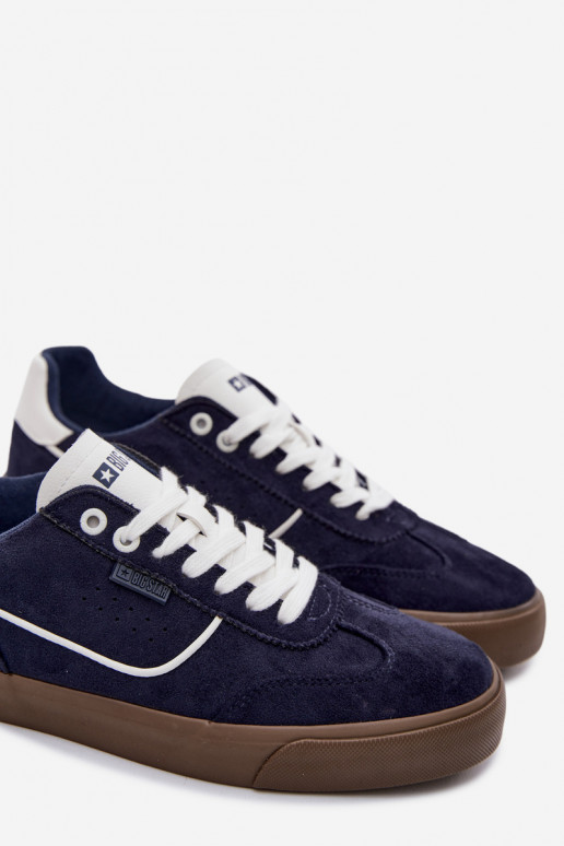 Chaussures modèle baskets pour hommes Big Star TT174091 bleu foncé