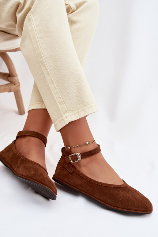 BallerinasErmöglichtturalnego aus INildlederu Big Star TT274211 braune Farbe