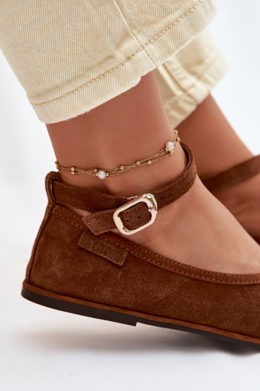 BallerinasOpturalnego van suèdeu Big Star TT274211 bruine kleur