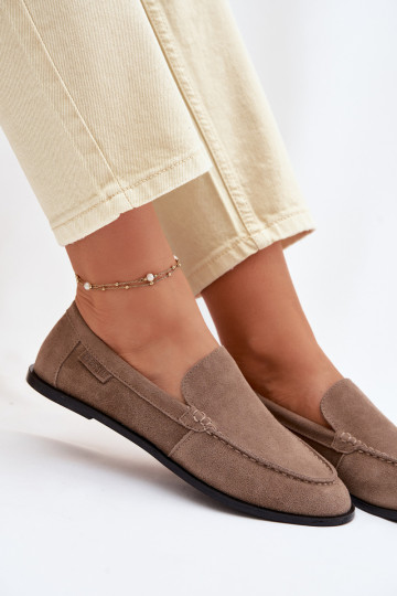 mocassins pour femmesActivéturalnego en daimu Big Star TT274207 beige