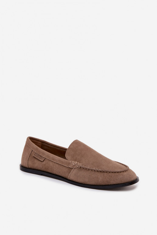 mocassins pour femmesActivéturalnego en daimu Big Star TT274207 beige