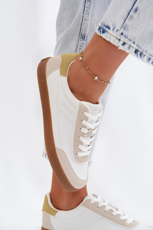 Sneakers Stilvollllschuhe Feminin aus Öko-Leder Big Star TT274310 Zueiße Farbe