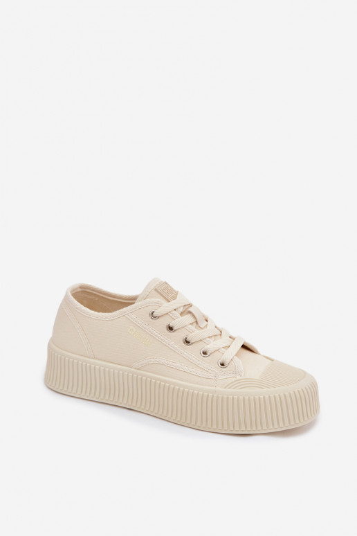 Vrijetijdsschoenen met platform Big Star TT274271 beige