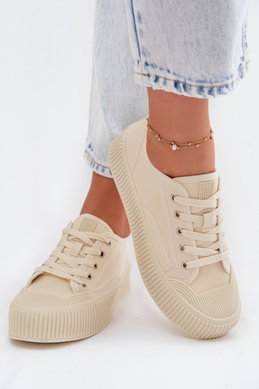 Chaussures de loisirs avec une plateforme Big Star TT274271 beige