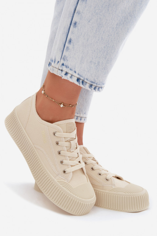 Freizeitschuhe mit einer Plattform Big Star TT274271 Beige