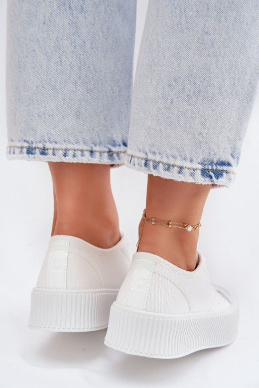 Freizeitschuhe mit einer Plattform Big Star TT274269 Zueiße Farbe