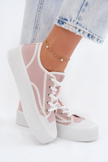 Freizeitschuhe mit einer Plattform Big Star TT274270 pinke Farbe