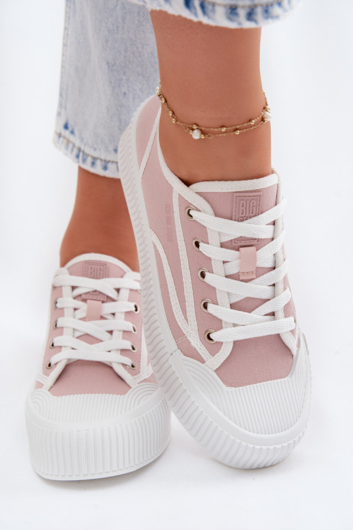 Vrijetijdsschoenen met platform Big Star TT274270 roze