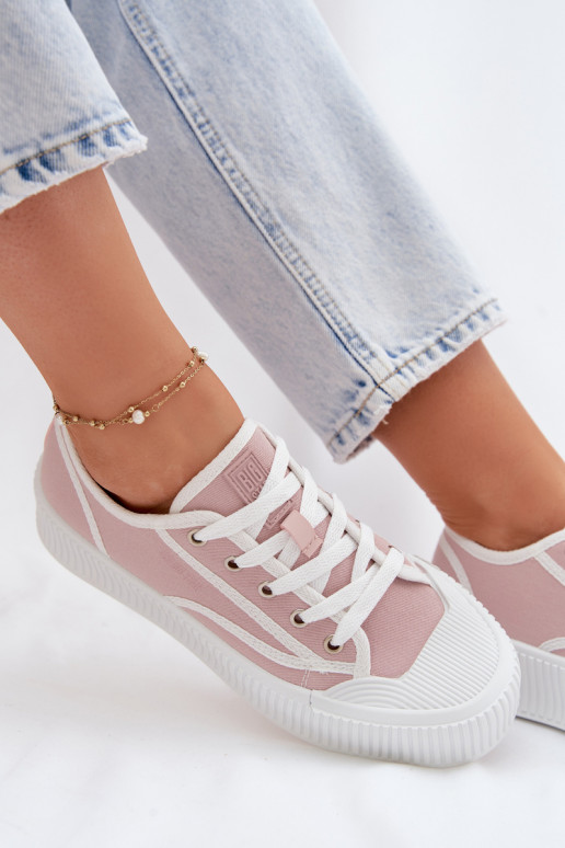 Freizeitschuhe mit einer Plattform Big Star TT274270 pinke Farbe