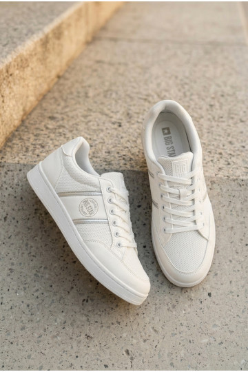 Chaussures modèle baskets pour hommes Big Star TT174308 couleur blanche 2
