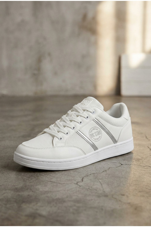 Chaussures modèle baskets pour hommes Big Star TT174308 couleur blanche