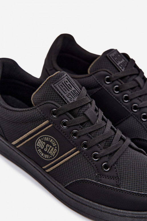 Chaussures modèle baskets pour hommes Big Star TT174310 couleur noire