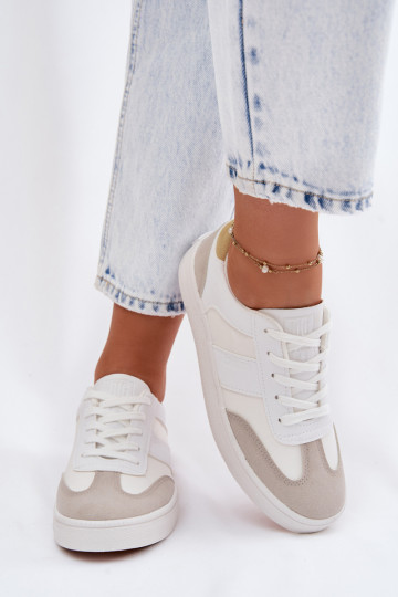 Chaussures modèle baskets Le bas des femmes Big Star TT274767 couleur blanche