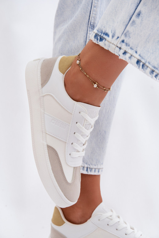 Sneakers Stilvollllschuhe Damentief Big Star TT274767 Zueiße Farbe