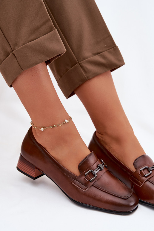 Peau chaussures Féminin Klocke avec des ornements Vinceza 39978 marron