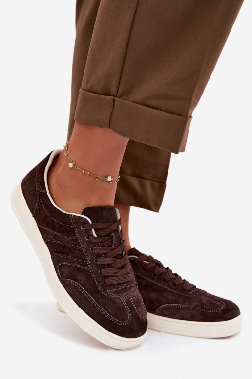 Chaussures modèle baskets en daim Vinceza 95400 CzekoladoÀe