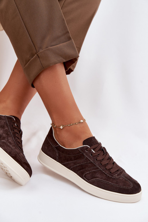 Sneakers Stilvollllschuhe aus INildleder Vinceza 95400 CzekoladoZue