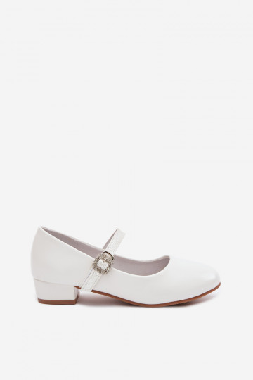 ballerines Puérilavec éclatoÀym Bandesem Vinceza 13291 couleur blanche 2