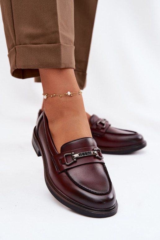 Leer dames mocassins Vinceza 39983 bordeaux