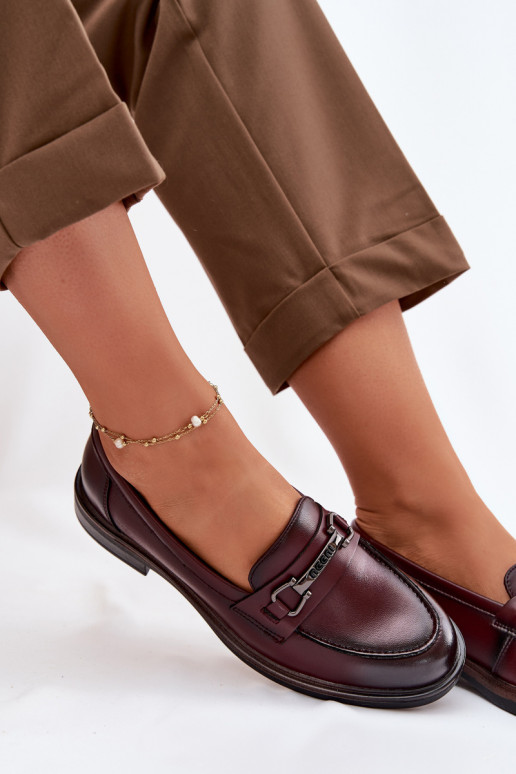 Peau mocassins pour femmes Vinceza 39983 Bourgogne