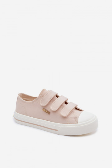 Chaussures de loisirs enfants avec fermeture velcro Big Star TT374174 couleur sable