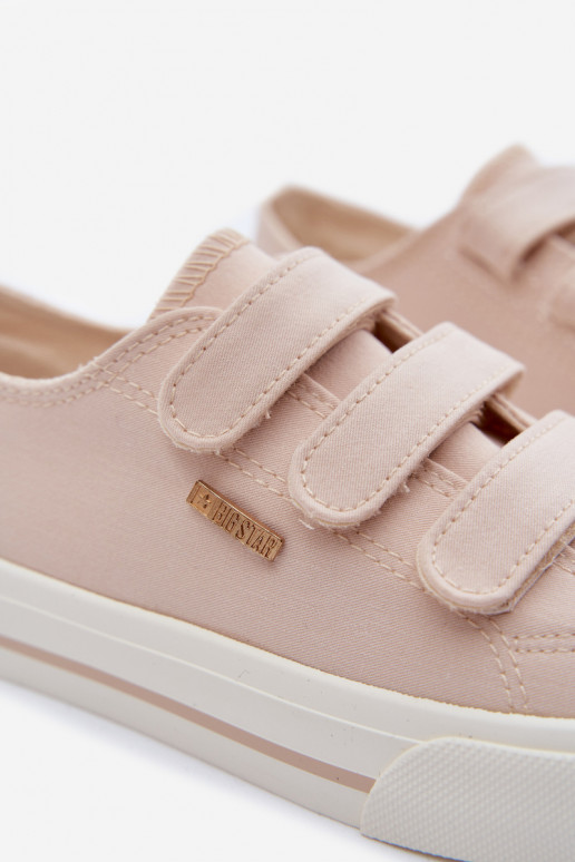 vrijetijdsschoenen Kinderen met zelfklevende bevestigingsmiddelen Big Star TT374174 beige