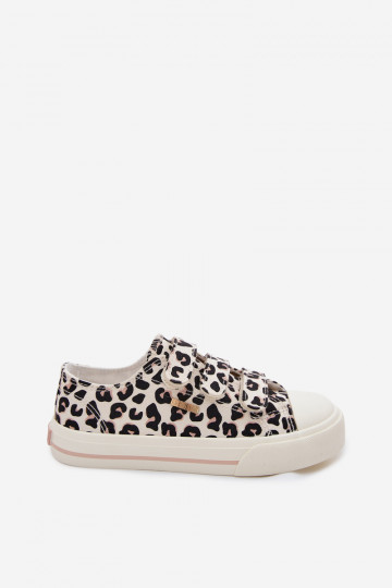 Kinder-Freizeitschuhe mit Klettverschluss Big Star TT374171 im Leopardenmuster 2