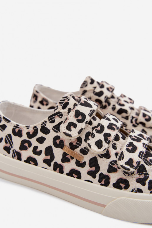 vrijetijdsschoenen Kinderen met zelfklevende bevestigingsmiddelen Big Star TT374171 met luipaardbontpatronen