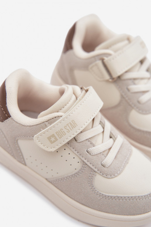 Chaussures modèle baskets Puéril Big Star TT374018 beige