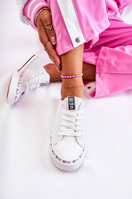 Dames met elementen van opengeInerkt vrijetijdsschoenen Big Star Initte kleur FF274024