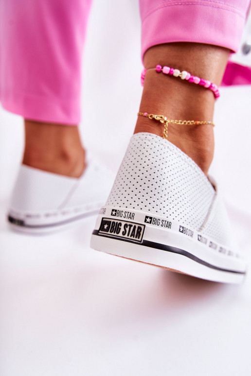 Dames met elementen van opengeInerkt vrijetijdsschoenen Big Star Initte kleur FF274024