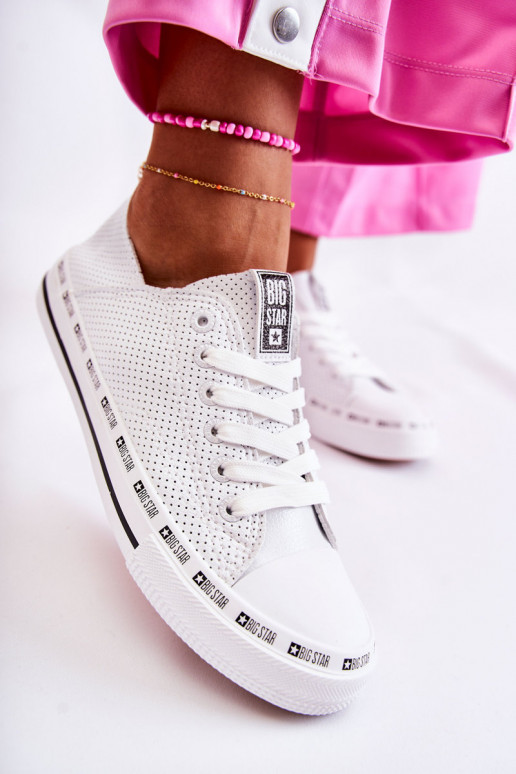 Dames met elementen van opengeInerkt vrijetijdsschoenen Big Star Initte kleur FF274024