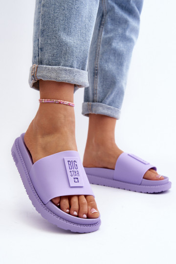 Chaussons femme Big Star LL274426 couleur violette
