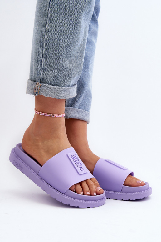 Pantoufles pour femmes Big Star LL274426 Couleur violette