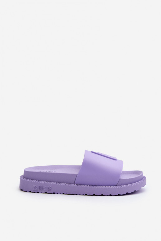 Pantoufles pour femmes Big Star LL274426 Couleur violette